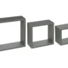 Lot De 3 Étagères Murales Flottantes Cubes Coloris Vert De Gris Fixations Invisibles -Pas Cher Mobiliora Magasin etagere 13450851