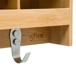 Etagère Murale Bambou Avec Crochets 5five - Bambou -Pas Cher Mobiliora Magasin etagere 13466101