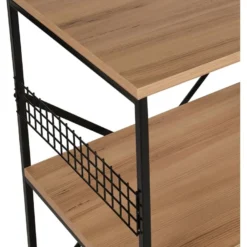 Meuble Polyvalent, 100% Aggloméré Plaqué Mélaminé, Coloris Noir Pin 60x124x45 -Pas Cher Mobiliora Magasin etagere 14280135