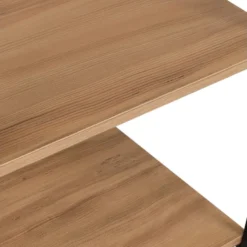 Meuble Polyvalent, 100% Aggloméré Plaqué Mélaminé, Coloris Noir Pin 60x124x45 -Pas Cher Mobiliora Magasin etagere 14280137