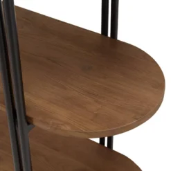 ALIDA - Étagère 4 Niveaux Open Space En Teck Recyclé Coins Arrondis -Pas Cher Mobiliora Magasin etagere 14652783