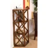 EDEN - Étagère Marron 3 Cases 40 Cm Croisillons Bois Mindi 2 EDEN - Étagère Marron 3 Cases 40 Cm Croisillons Bois Mindi -Pas Cher Mobiliora Magasin etagere 14653083
