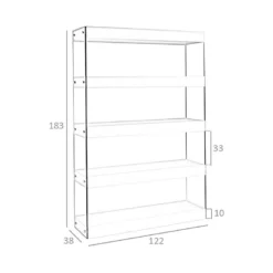 Étagère En Noyer Et Verre 3091 ANGEL CERDA 16 Étagère En Noyer Et Verre 3091 ANGEL CERDA -Pas Cher Mobiliora Magasin etagere 14730787