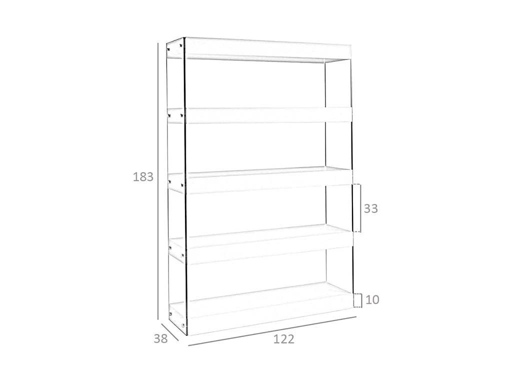 Étagère En Noyer Et Verre 3091 ANGEL CERDA 7 Étagère En Noyer Et Verre 3091 ANGEL CERDA – Image 5