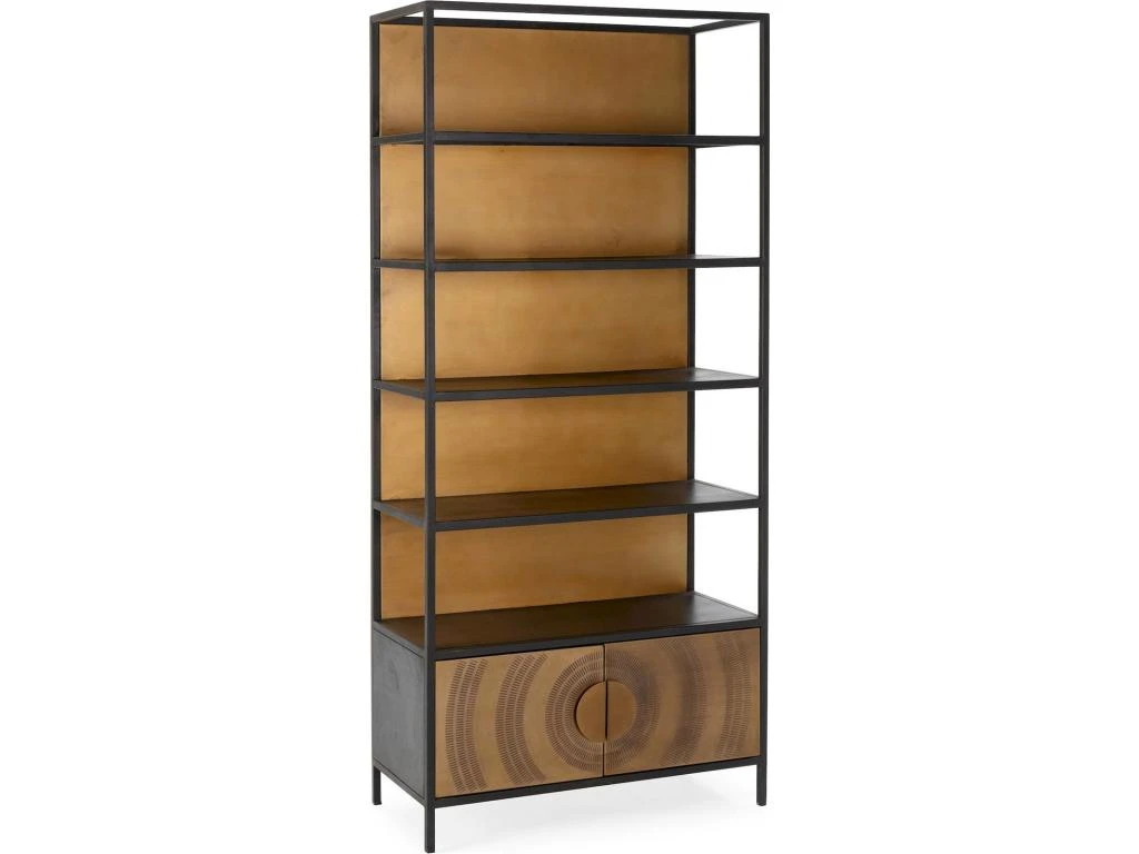 Étagère Métal -- Doré/Noir 3 Étagère Métal -- Doré/Noir