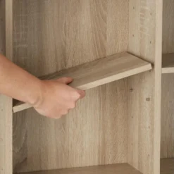 Armoire étagère Bibliothèque Rangement CD / DVD Meuble De Rangement 136,5 Cm Marron 08_0000232 8 Armoire étagère Bibliothèque Rangement CD / DVD Meuble De Rangement 136,5 Cm Marron 08_0000232 -Pas Cher Mobiliora Magasin etagere 15859857