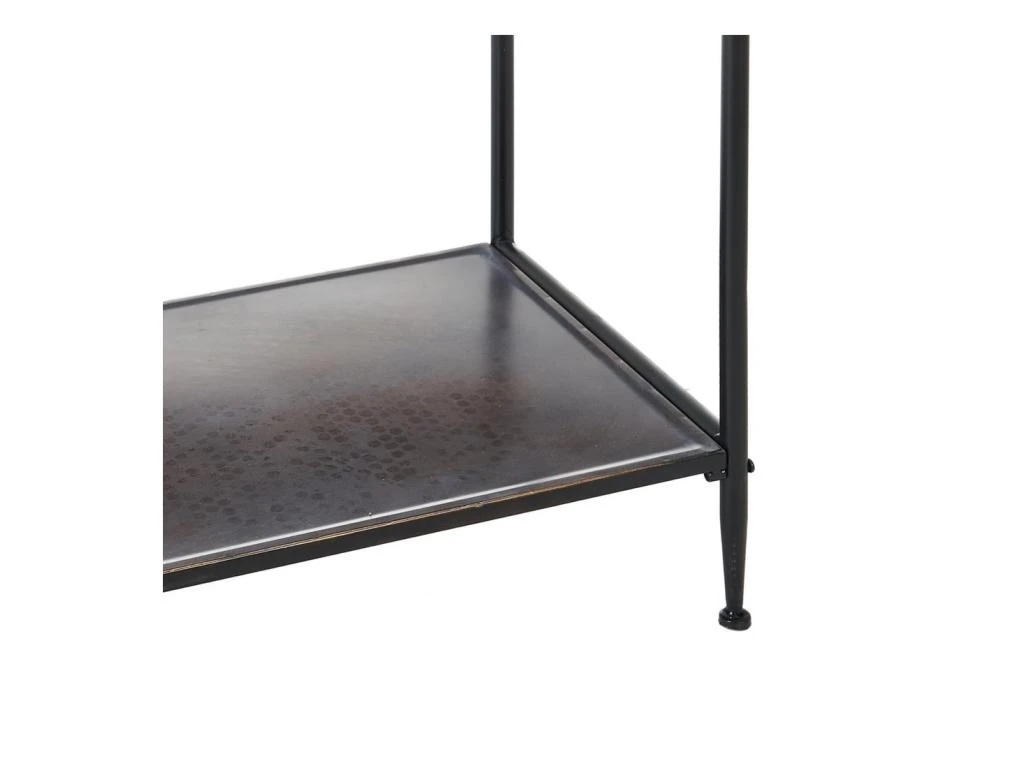 Etagère 4 Niches 1tiroir Noir Marron/Métal - AZZARI 8 Etagère 4 Niches 1tiroir Noir Marron/Métal - AZZARI – Image 6