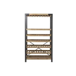 Étagère Pour Bouteilles En Bois/Métal - WINE -Pas Cher Mobiliora Magasin etagere 17789373