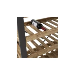 Étagère Pour Bouteilles En Bois/Métal - WINE -Pas Cher Mobiliora Magasin etagere 17789377