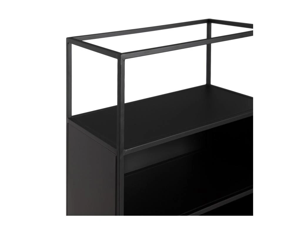 Étagère 4 Niches Noir/Verre - MINIA 5 Étagère 4 Niches Noir/Verre - MINIA – Image 3