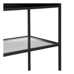 Étagère 4 Niches Noir/Verre - MINIA 11 Étagère 4 Niches Noir/Verre - MINIA -Pas Cher Mobiliora Magasin etagere 18107439