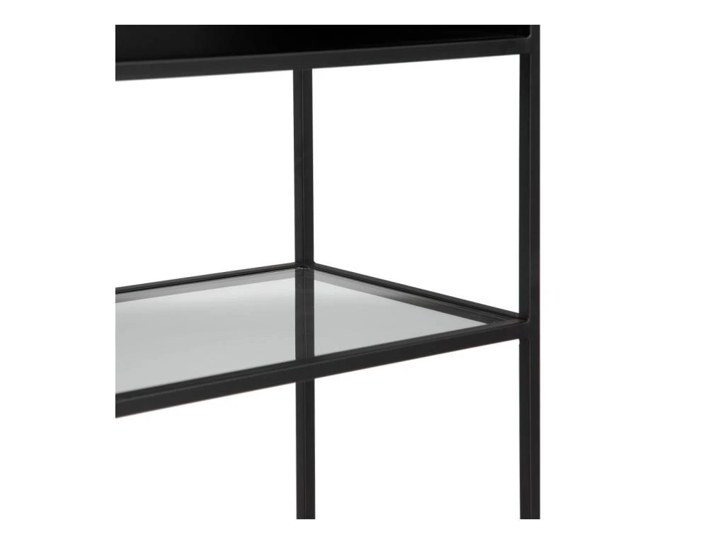 Étagère 4 Niches Noir/Verre - MINIA 6 Étagère 4 Niches Noir/Verre - MINIA – Image 4