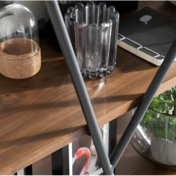 Étagère En Acier Noir Et Bois De Noyer 3103 ANGEL CERDA 17 Étagère En Acier Noir Et Bois De Noyer 3103 ANGEL CERDA -Pas Cher Mobiliora Magasin etagere 18427613