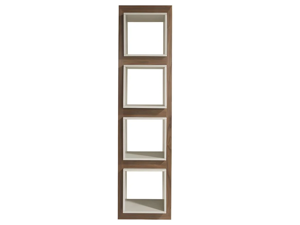 Étagère De Noyer Et Cubes Gris 3027 ANGEL CERDA 4 Étagère De Noyer Et Cubes Gris 3027 ANGEL CERDA – Image 2