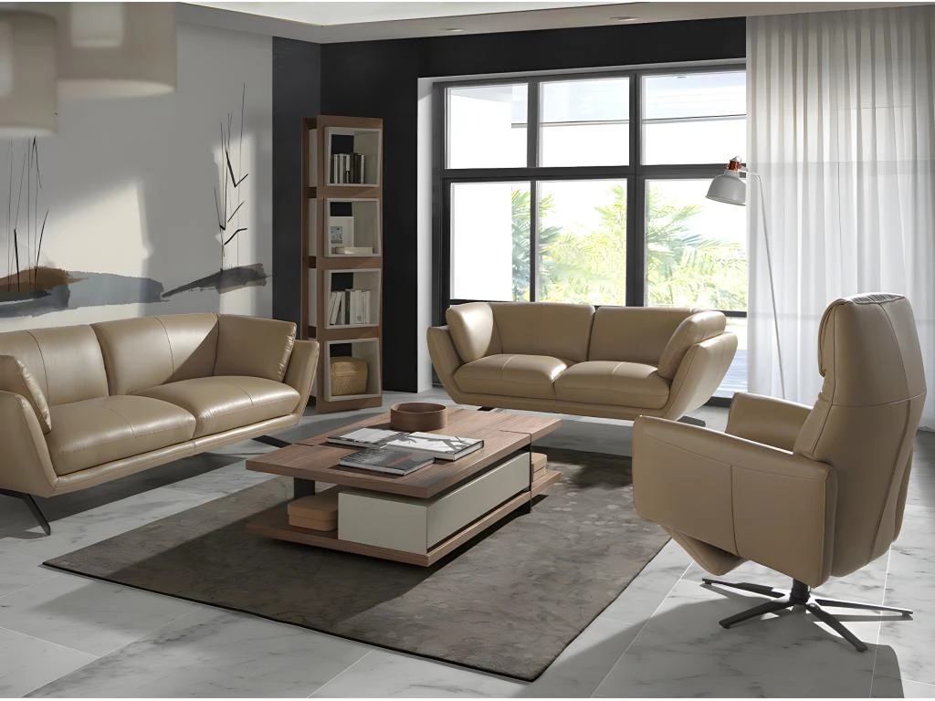 Étagère De Noyer Et Cubes Gris 3027 ANGEL CERDA 6 Étagère De Noyer Et Cubes Gris 3027 ANGEL CERDA – Image 4