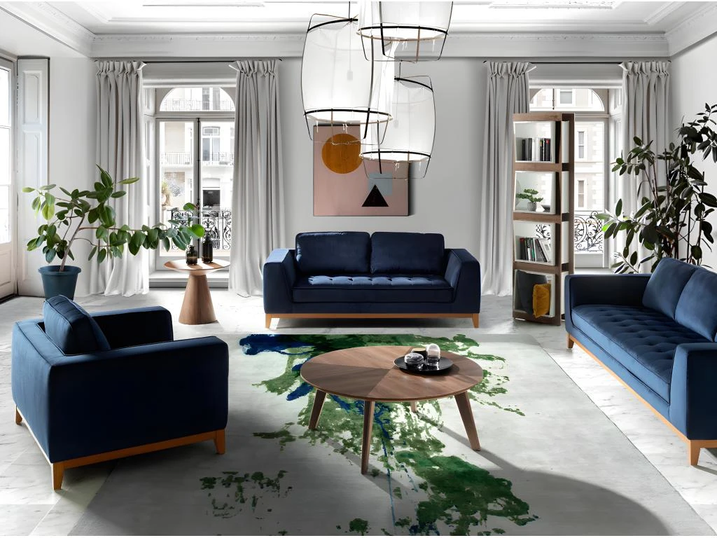 Étagère De Noyer Et Cubes Gris 3027 ANGEL CERDA 11 Étagère De Noyer Et Cubes Gris 3027 ANGEL CERDA – Image 9