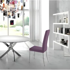 Étagère En Bois De Blanc Et Acier Chromé 3026 ANGEL CERDA -Pas Cher Mobiliora Magasin etagere 18427789