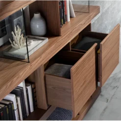 Étagère En Noyer Et Verre 3072 ANGEL CERDA 17 Étagère En Noyer Et Verre 3072 ANGEL CERDA -Pas Cher Mobiliora Magasin etagere 18435837