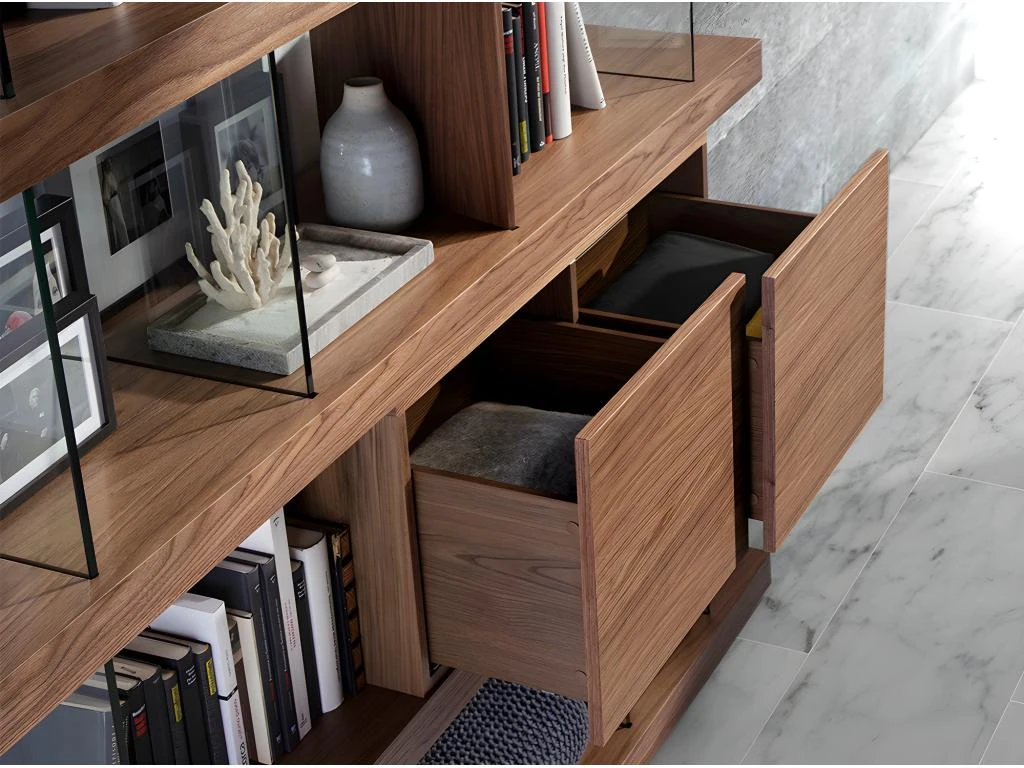 Étagère En Noyer Et Verre 3072 ANGEL CERDA 10 Étagère En Noyer Et Verre 3072 ANGEL CERDA – Image 8