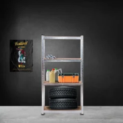 Étagère Réglable De Rangement à 4 Niveaux Catter House Max Pro 60x30x148 Cm Charge Lourde 240 Kg Cadre Acier Galvanisé 11 Étagère Réglable De Rangement à 4 Niveaux Catter House Max Pro 60x30x148 Cm Charge Lourde 240 Kg Cadre Acier Galvanisé -Pas Cher Mobiliora Magasin etagere 19434091