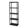 Etagere En Résine 5 Tablettes - Hauteur 176 Cm Largeur 60 Cm - Noir -Pas Cher Mobiliora Magasin etagere 19583805