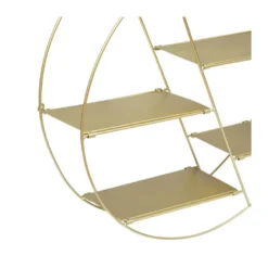 Étagère Murale 4 Niveaux En Métal Doré D 50 X P 13 Cm -Pas Cher Mobiliora Magasin etagere 19803973
