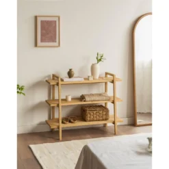 Etagère D’entrée En Bois D’épicéa En Couleur Naturel -Pas Cher Mobiliora Magasin etagere 19882699