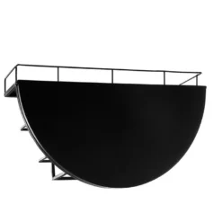 Étagère Murale Métal Bouteilles 68x41 Atmosphera - Noir -Pas Cher Mobiliora Magasin etagere 20120971