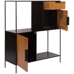 Etagère Salama 2 Niches 2 Portes 8 Etagère Salama 2 Niches 2 Portes -Pas Cher Mobiliora Magasin etagere 21676593