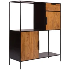 Etagère Salama 2 Niches 2 Portes 9 Etagère Salama 2 Niches 2 Portes -Pas Cher Mobiliora Magasin etagere 21676595