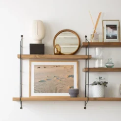 Etagère En Bois De Couleur Marron -Pas Cher Mobiliora Magasin etagere 22182951