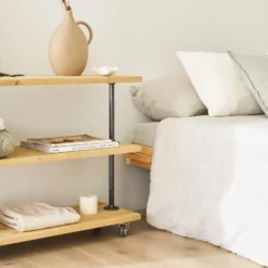 Étagère Ou Porte-chaussures En Bois D'épicéa En Couleur Naturel -Pas Cher Mobiliora Magasin etagere 22182979