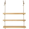 Etagère Suspendue En Bois De Couleur Naturelle 3 étages 100 Cm -Pas Cher Mobiliora Magasin etagere 22183005