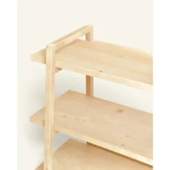 Etagère D’entrée En Bois D’épicéa En Couleur Beige 11 Etagère D’entrée En Bois D’épicéa En Couleur Beige -Pas Cher Mobiliora Magasin etagere 22183203