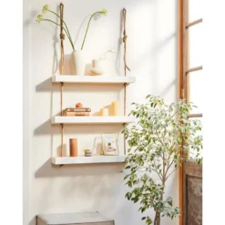 Etagère Suspendue En Bois De Couleur Nordique 70 Cm -Pas Cher Mobiliora Magasin etagere 22183271