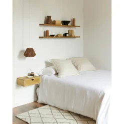 Étagère 2 Pièces En Bois En Couleur Marron 120 Cm -Pas Cher Mobiliora Magasin etagere 22183323