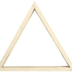 Etagère Triangulaire En Bois D'épicéa Massif De Couleur Beige 40 Cm
