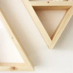 Etagère Triangulaire En Bois D'épicéa Massif De Couleur Beige 40 Cm 12 Etagère Triangulaire En Bois D'épicéa Massif De Couleur Beige 40 Cm -Pas Cher Mobiliora Magasin etagere 22183361