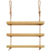 Etagère Suspendue En Bois Massif De Couleur Naturelle à 3 étages 70 Cm -Pas Cher Mobiliora Magasin etagere 22183377