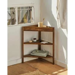Etagère D'angle En Bois De Couleur Marron Vielli -Pas Cher Mobiliora Magasin etagere 22183925