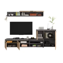 Swift Disposition Des étagères 2 Portes Chêne Décor. -Pas Cher Mobiliora Magasin etagere 22184411