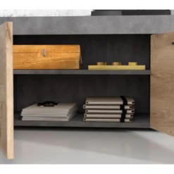 Swift Disposition Des étagères 2 Portes Chêne Décor. -Pas Cher Mobiliora Magasin etagere 22184417