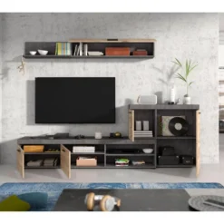 Swift Disposition Des étagères 2 Portes Chêne Décor. -Pas Cher Mobiliora Magasin etagere 22184425