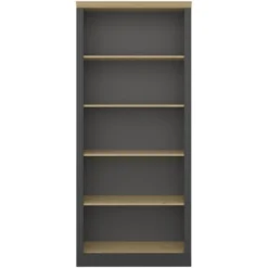 Noah Étagère 4 Tablettes De Rangement, Noir Laqué, Teinté. -Pas Cher Mobiliora Magasin etagere 22185463