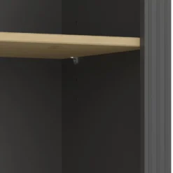 Noah Étagère 4 Tablettes De Rangement, Noir Laqué, Teinté. -Pas Cher Mobiliora Magasin etagere 22185467