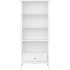 Cher Bibliothèque 4 Tablettes De Rangement Et 1 Tiroir, Blanc. -Pas Cher Mobiliora Magasin etagere 22185717