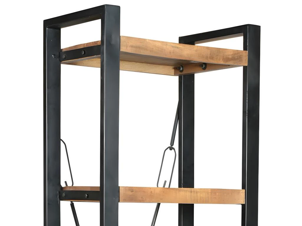 Etagère HARLEM - 5 étagères - Bois De Manguier & Métal 6 Etagère HARLEM - 5 étagères - Bois De Manguier & Métal – Image 4