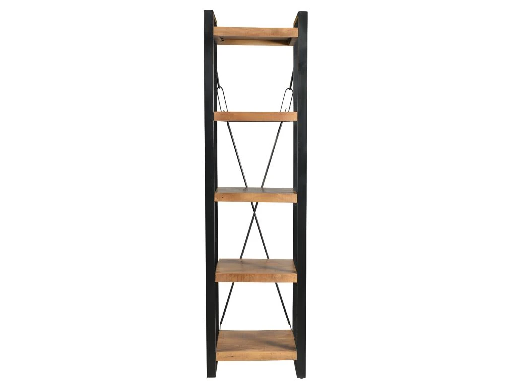 Etagère HARLEM - 5 étagères - Bois De Manguier & Métal 4 Etagère HARLEM - 5 étagères - Bois De Manguier & Métal – Image 2