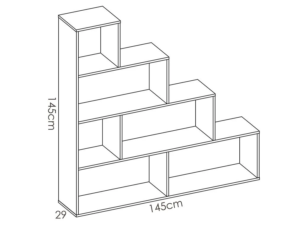 Etagère RAJA - 6 Cases - Coloris : Blanc 8 Etagère RAJA - 6 Cases - Coloris : Blanc – Image 6