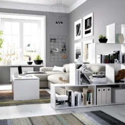 Etagère RAJA - 6 Cases - Coloris : Blanc 11 Etagère RAJA - 6 Cases - Coloris : Blanc -Pas Cher Mobiliora Magasin etagere 382287